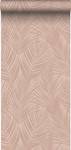 papier peint feuilles de palmier 7268 Rose foncé