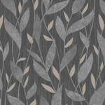 Papier peint feuillage scandinave Gris - Papier - 53 x 1000 x 1 cm