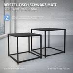 Beistelltisch MADRID 2er Set Schwarz - Metall - 40 x 40 x 40 cm