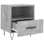 Modern Nightstand with Storage Beton Dekor