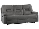 3-Sitzer Sofa BERGEN Dunkelgrau - Grau