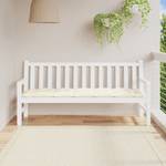 Coussin de banc de jardin Blanc crème - Profondeur : 180 cm