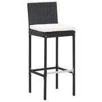 Gartenbar-Set (7-teilig) 3001941 Schwarz - Kunststoff - Polyrattan - 80 x 110 x 185 cm