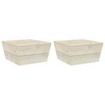 Gartentisch Braun - Massivholz - Holzart/Dekor - 60 x 30 x 60 cm