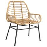 Gartenstühle 2er Set D9433 Braun - Rattan - 60 x 86 x 57 cm