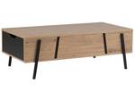 Couchtisch BLACKPOOL Schwarz - Braun - Holzwerkstoff - 107 x 37 x 59 cm