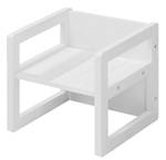 Tabouret réversible Blanc - Bois manufacturé - 30 x 30 x 30 cm