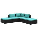 Salon de jardin (lot de 5) 3013632-3 Noir - Bleu - Bleu clair