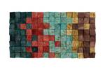 Tableau en bois Colours of Magic En partie en bois massif - 102 x 55 x 7 cm
