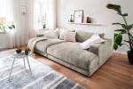 KAWOLA Big Sofa MADELINE Cord Granit - Tiefe: 170 cm