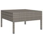 Garten-Sofagarnitur (11-teilig) 3094454 Grau - Metall - Polyrattan - 60 x 35 x 60 cm