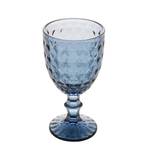 Set de verre diamant 6p Bleu - Verre - 9 x 17 x 9 cm