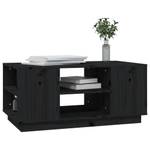 Couchtisch D641 Schwarz - Massivholz - 49 x 41 x 90 cm