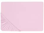 Drap housse JANBU Rose foncé - Largeur : 140 cm