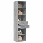 Highboard DE5683 Grau - Holzwerkstoff - 43 x 185 x 45 cm