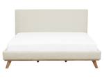 Lit double TALENCE Beige - Crème - Chêne clair - Largeur : 177 cm