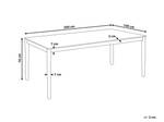 Esszimmertisch ERMELO Braun - Holzwerkstoff - 100 x 76 x 100 cm