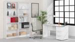 Schreibtisch Dallas Weiß - Holzwerkstoff - 60 x 74 x 138 cm