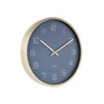 Wanduhr Gold Elegance Blau