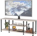 Banc TV TI85401 Gris - Bois manufacturé - 29 x 41 x 111 cm