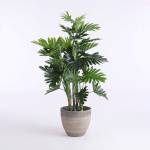 Plante artificielle Philodendron Vert - Matière plastique - 80 x 120 x 80 cm