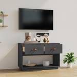 TV-Schrank D342 Grau - Massivholz - 40 x 60 x 90 cm