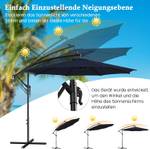 脴300cm Solar LED Sonnenschirm,