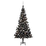 Sapin de noël artificiel Noir - Rosé - 120 x 240 x 120 cm