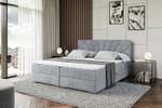 Boxspringbett MILTIO Hellgrau - Breite: 160 cm - H4