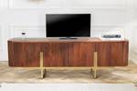 TV Board GATSBY Braun - Massivholz - Holzart/Dekor - 160 x 50 x 42 cm