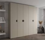 Armoire à portes battantes Inova 4 Noir - Gris - 5 portes