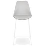 Tabouret De Bar LEMON Gris - Blanc