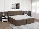 Boxspringbett Mokpo Braun - Breite: 204 cm