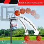 Basketballständer EB59092DE Schwarz - Metall - 55 x 305 x 76 cm