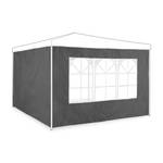 Pavillon Seitenwand 2er Set grau Grau - Weiß - Kunststoff - 300 x 200 x 1 cm