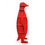 Handy-Puzzle Pinguin Rot - Holzwerkstoff - 47 x 149 x 46 cm