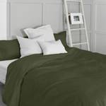 Basic housse couette 200x200 Olive verte Vert - Textile - 200 x 200 x 200 cm