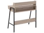 Schreibtisch BROXTON Schwarz - Braun - Holzwerkstoff - 77 x 89 x 46 cm