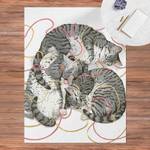 Illustration Graue Katzen Malerei