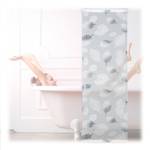 Store de baignoire avec motif feuilles Largeur : 60 cm