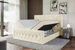 Boxspringbett NOEL-Z Beige - Breite: 140 cm - H4