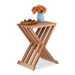 Table pliante en bois de noyer Marron - Bois manufacturé - 34 x 45 x 28 cm