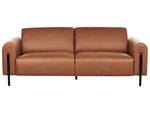 3-Sitzer Sofa ASKIM Schwarz - Braun - Sandbraun