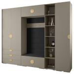 Garderobe Inova 4 Z11 Schwarz - Gold - Grau - Gold