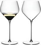 Chardonnay Weingläser Veloce 2er Set Glas - 12 x 25 x 12 cm