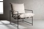 Fauteuil Sedalia Blanc - Textile - 69 x 98 x 90 cm