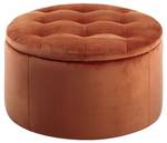 Reece Hocker Pouf Orange - Textil - 60 x 35 x 60 cm