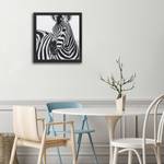 Bilderrahmen Poster Schnauze des Zebras