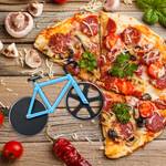 5 x Fahrrad Pizzaschneider blau Schwarz - Blau