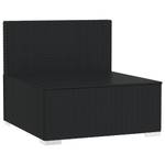 Garten-Mittelsofa 3017300 Schwarz - Creme